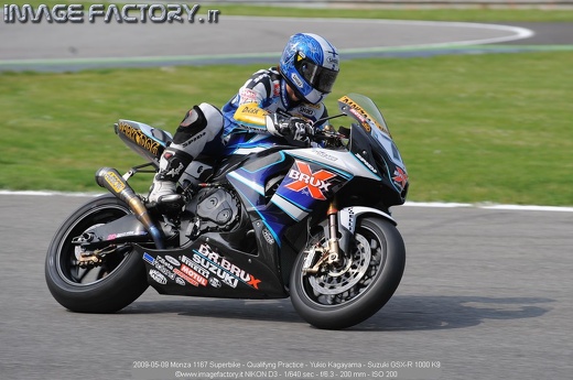 2009-05-09 Monza 1167 Superbike - Qualifyng Practice - Yukio Kagayama - Suzuki GSX-R 1000 K9